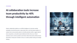 Artificial intelligemce and project management | PPTX