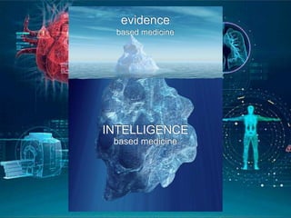 evidence
based medicine
INTELLIGENCE
based medicine
 
