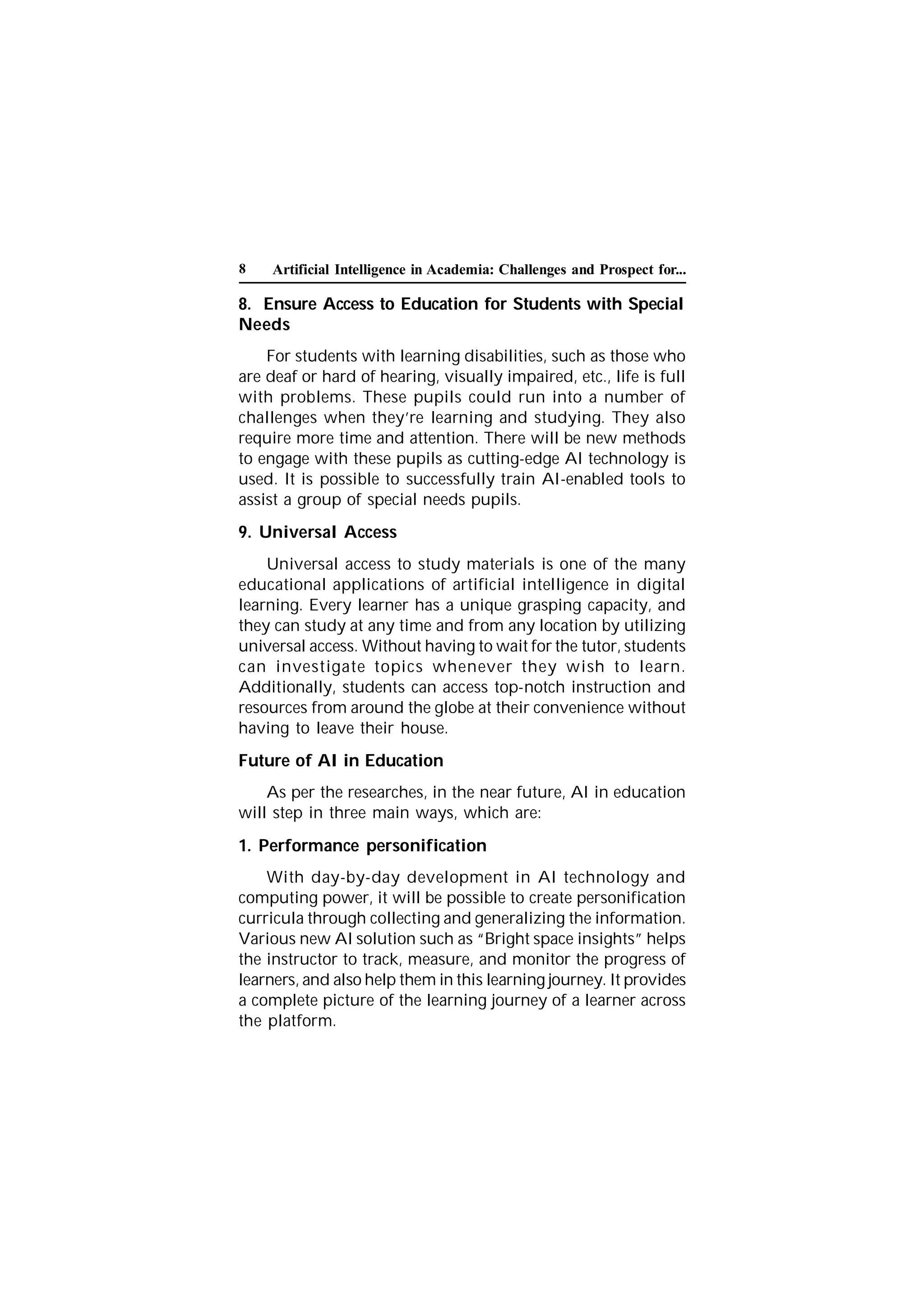 ARTIFICIAL INTELLIGENCE IN EDUCATION BOOK PDF visual data 8