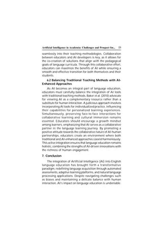 Artificial Intelligence Book(Implication Of AI In Education ) | PDF
