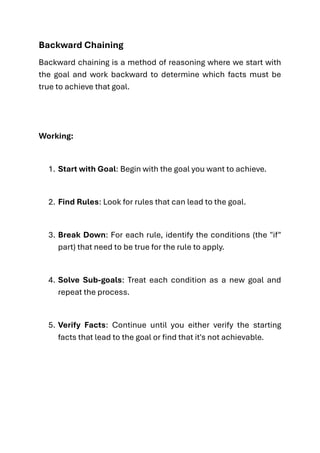 Backward Task Chaining Worksheet.pdf Artificial Intelligence (Complete Notes).pdf
