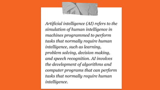 Artificial intelligence course in Delhi | PPTX