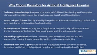 Artificial Intelligence Courses in Bangalore | PPTX