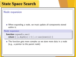 State Space Search
 