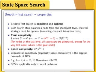 State Space Search
 