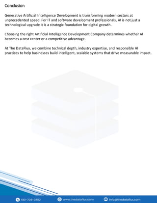 Custom AI Software Development Services | The Dataflux | PDF
