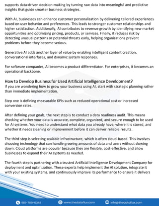 Custom AI Software Development Services | The Dataflux | PDF