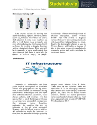 Artificial Intelligence For Ethiopia Opportunities And Challenges | PDF