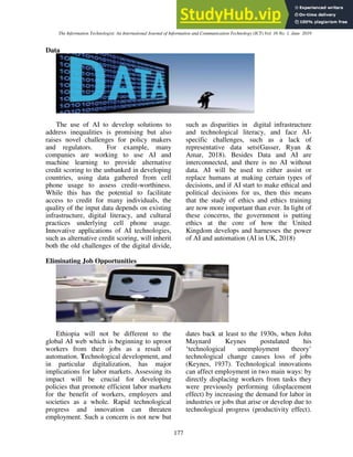 Artificial Intelligence For Ethiopia Opportunities And Challenges | PDF