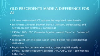 Artificial intelligence governance in the Obama & Trump years | PPTX