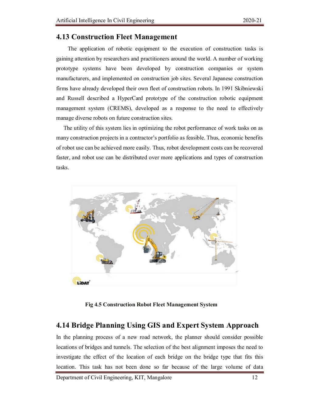 Artificial Intelligence In Civil Engineering Seminar Report