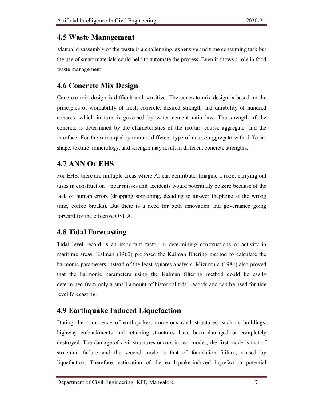 Artificial intelligence in civil engineering seminar report