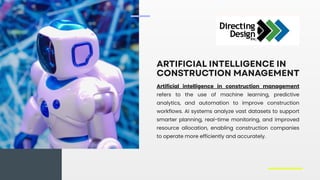 How Artificial Intelligence in Construction Management Improves ...