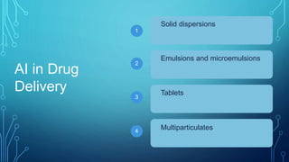 Artificial intelligence in Drug discovery and delivery.pptx