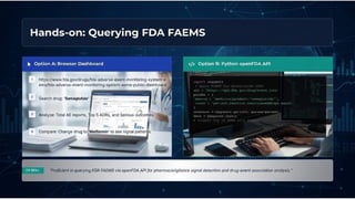 AI Driven Framework for Advanced Drug Safety Surveillance | PPTX