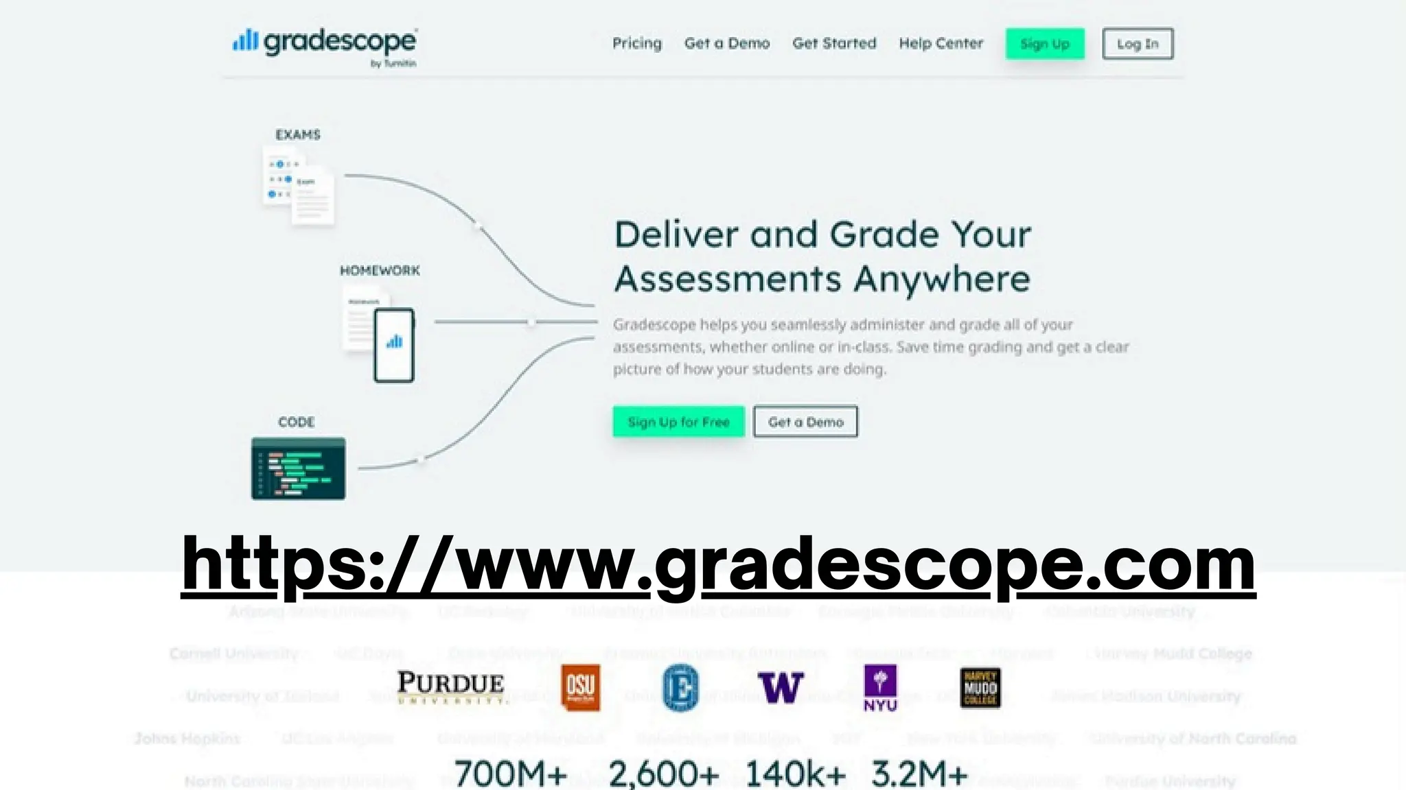 https://www.gradescope.com
 