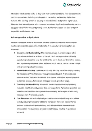 How can Artificial Intelligence help in Farming? | PDF