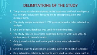 ARTIFICIAL INTELLIGENCE IN HIGHER EDUCATION A BIBLIOMETRIC ANALYSIS OF ...
