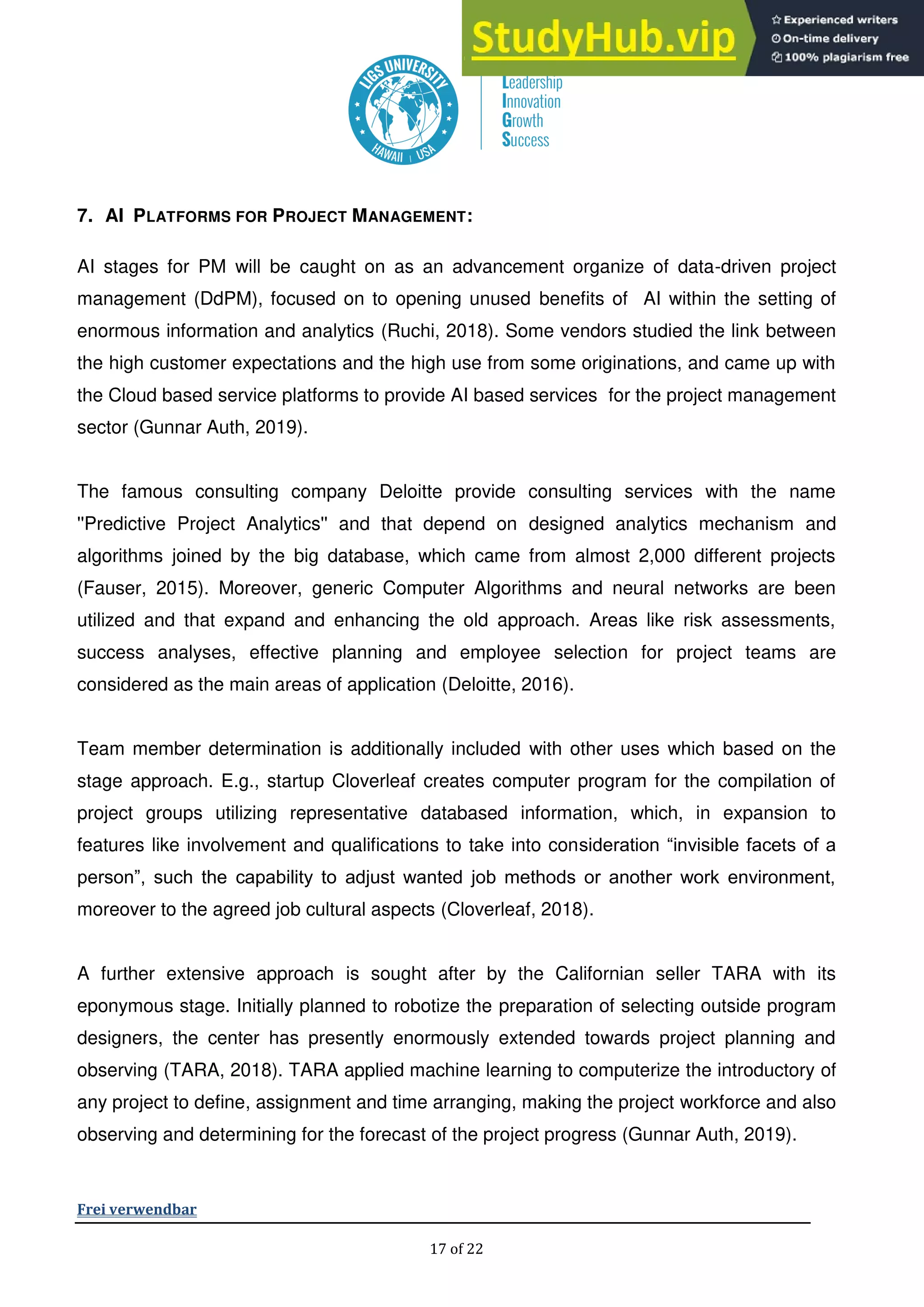 Artificial Intelligence In Project Management | PDF | Technology ...