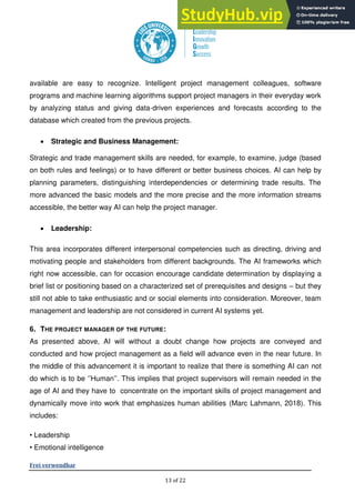 Artificial Intelligence In Project Management | PDF