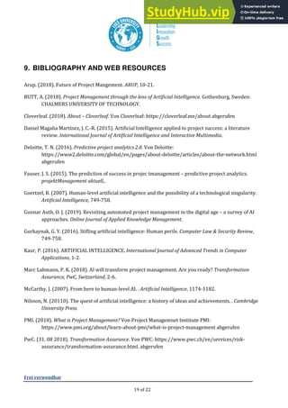 Artificial Intelligence In Project Management | PDF