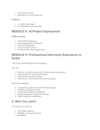Artificial Intelligence Internship Program in Dubai with Clevered ...