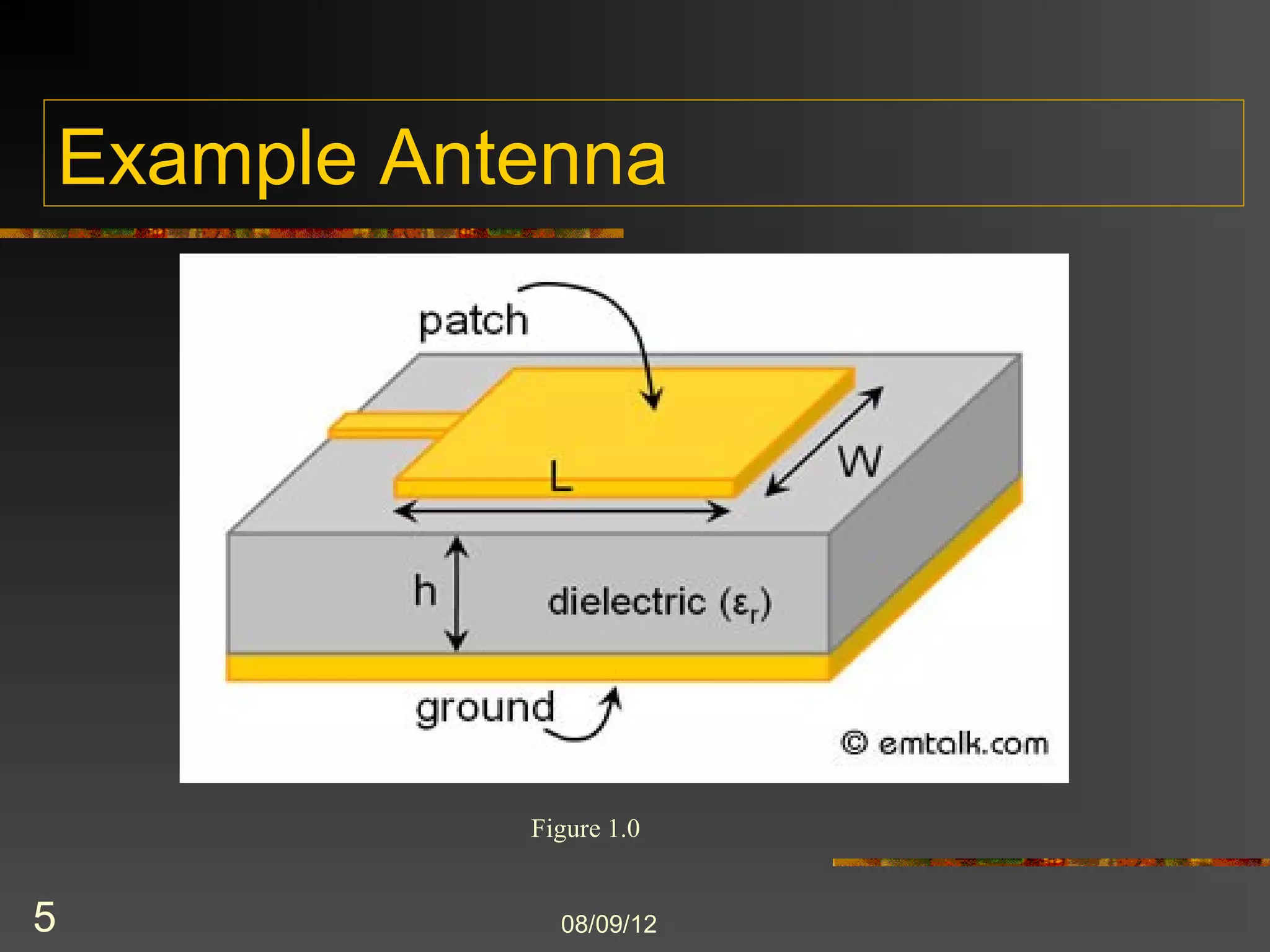 Example Antenna




               Figure 1.0


5                8/9/2012
 