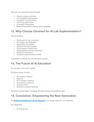 Artificial Intelligence Lab for Schools - Building the Future with ...