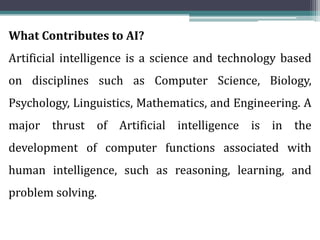 Artificial Intelligence Lecture 2 | PDF