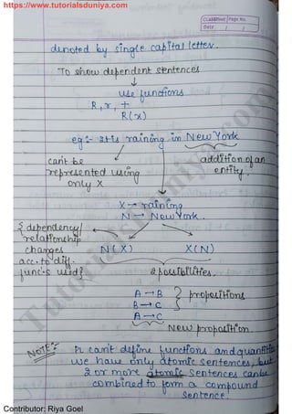 Artificial intelligence notes tutorials duniya | PDF