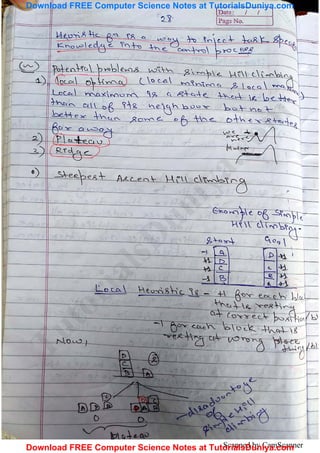 Artificial intelligence notes 2 tutorials duniya | PDF