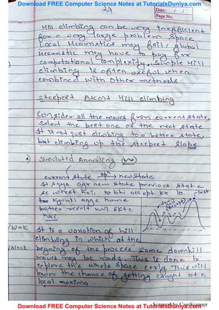 Artificial intelligence notes 2 tutorials duniya | PDF
