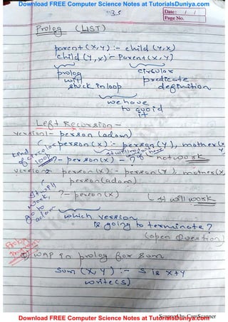 Artificial intelligence notes 2 tutorials duniya | PDF