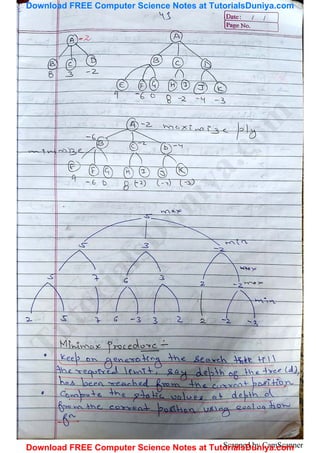 Artificial intelligence notes 2 tutorials duniya | PDF