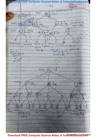 Artificial intelligence notes 2 tutorials duniya | PDF