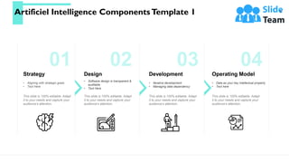 Artificiel Intelligence ComponentsTemplate 1 6
01
Strategy
• Aligning with strategic goals
• Text Here
This slide is 100% ...