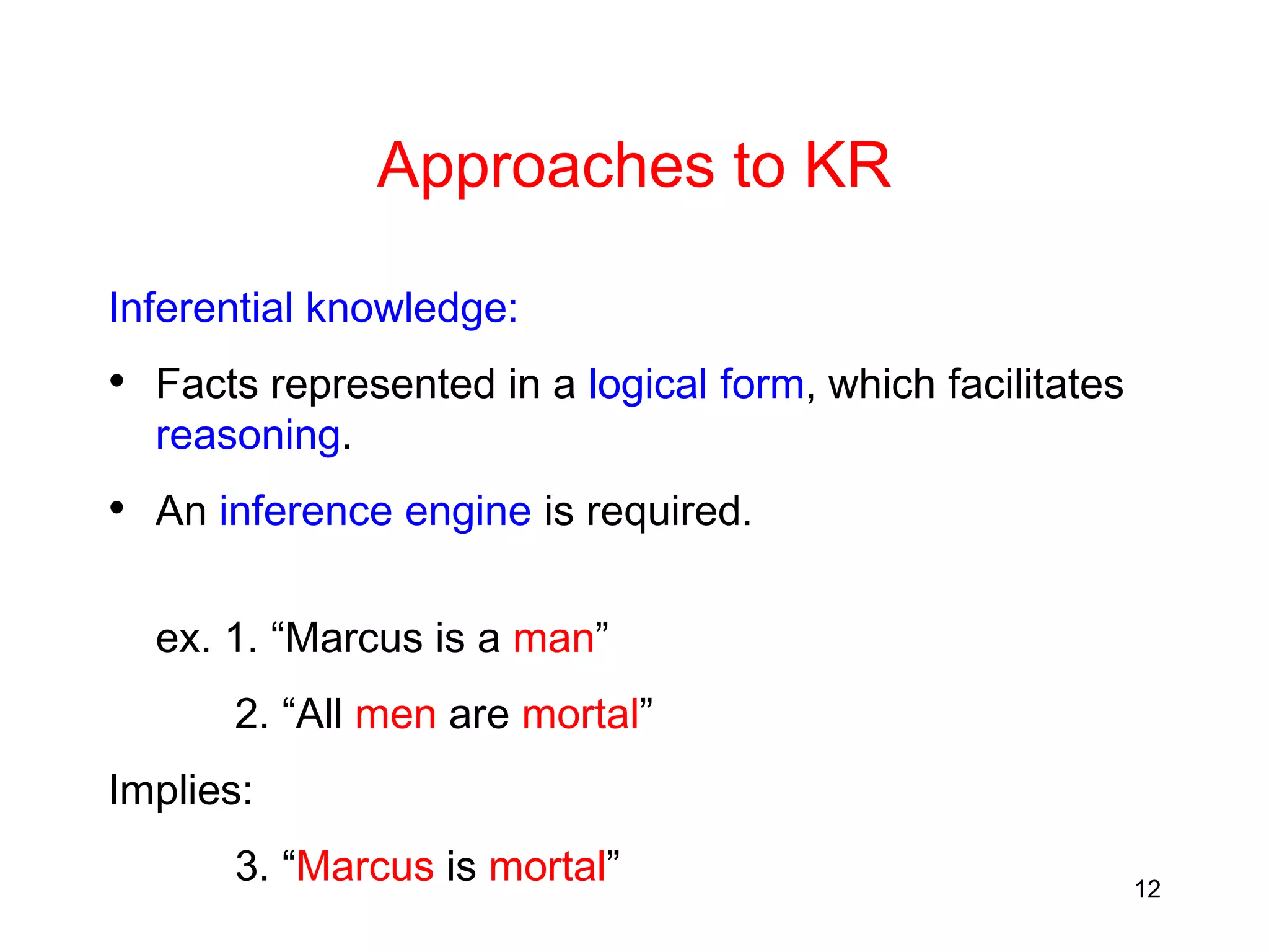 Knowledge representation and Predicate logic | PPTX | Programming ...