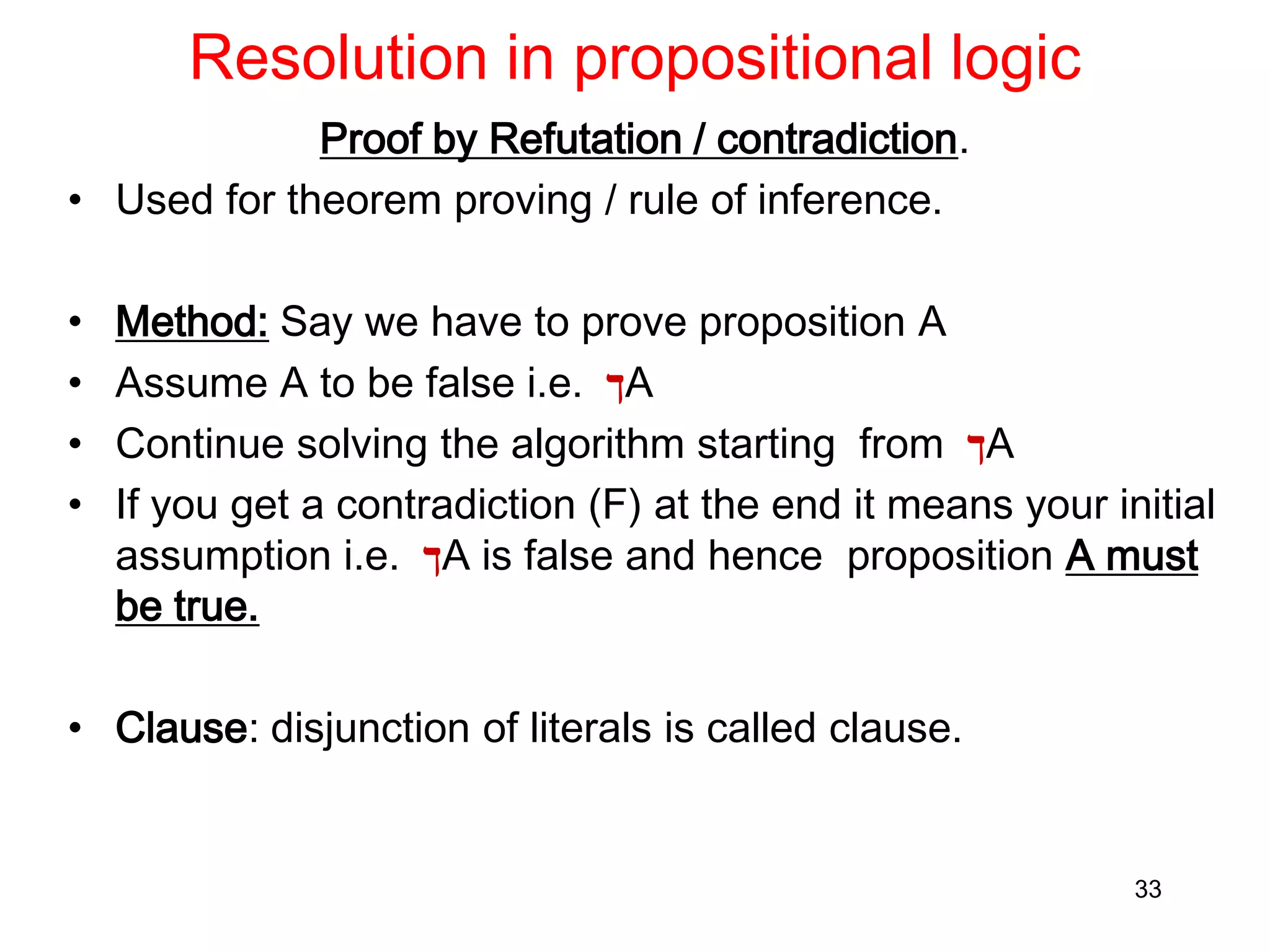 Knowledge representation and Predicate logic | PPTX | Programming ...
