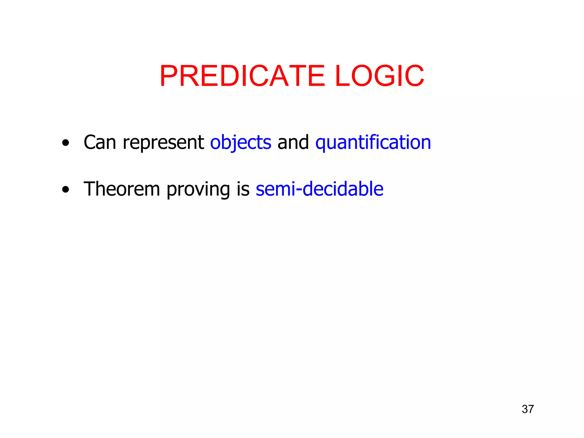 Knowledge representation and Predicate logic | PPTX | Programming ...