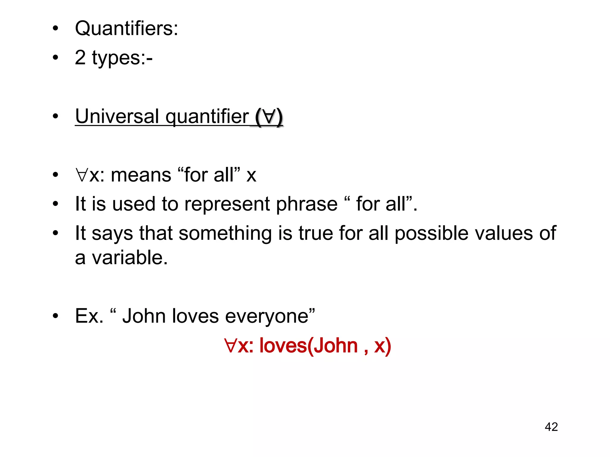 Knowledge representation and Predicate logic | PPTX | Programming ...