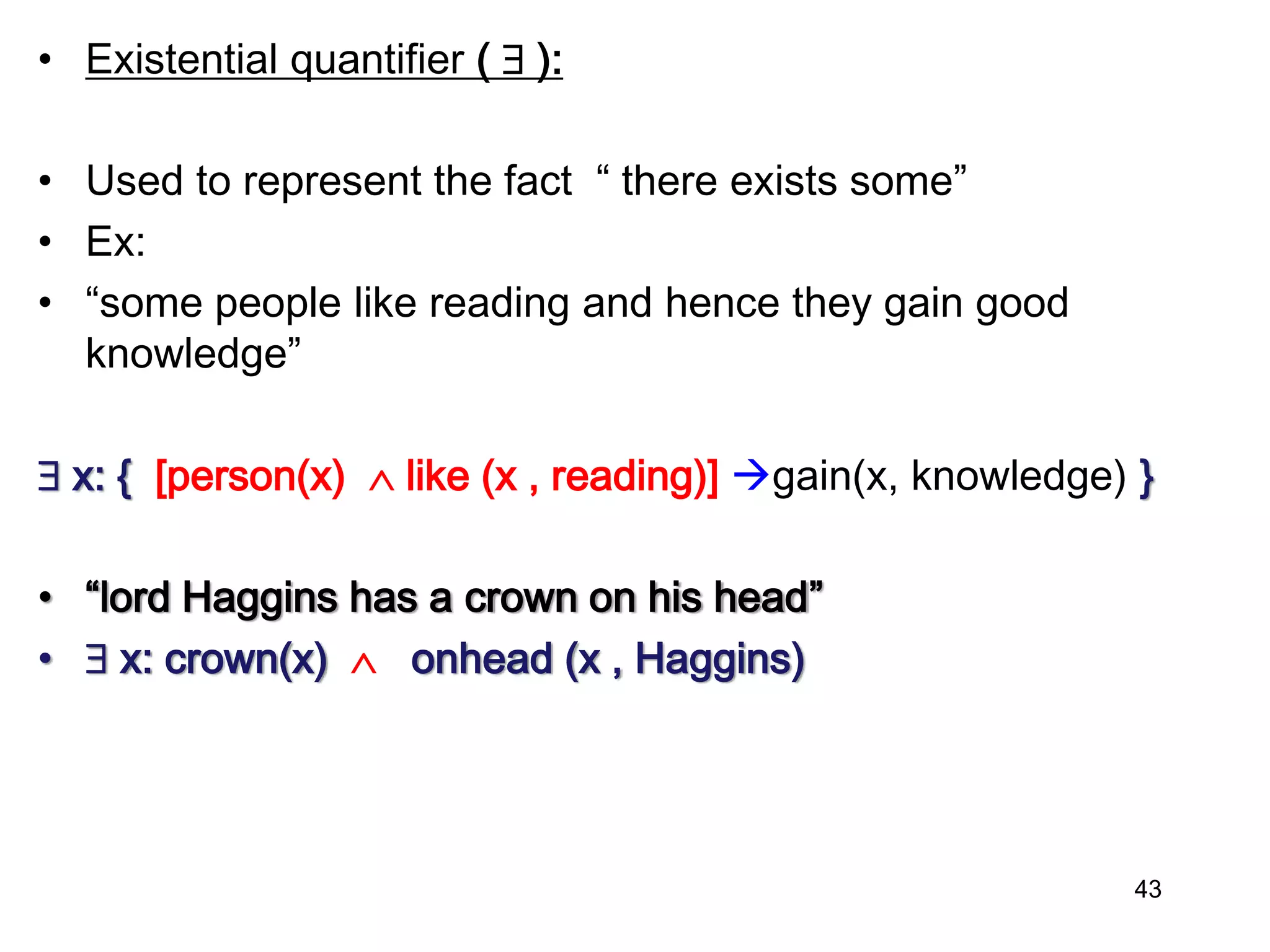 Knowledge representation and Predicate logic | PPTX | Programming ... image.