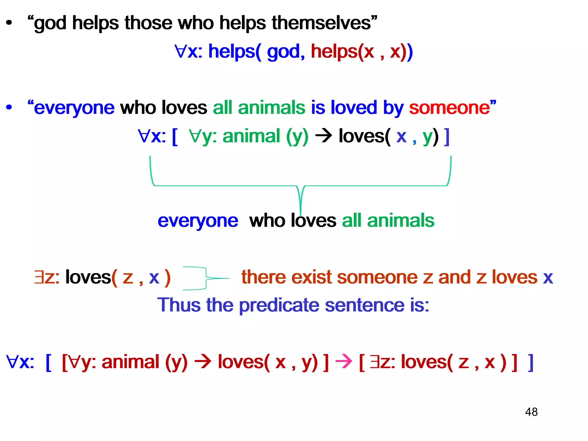 Knowledge representation and Predicate logic | PPTX | Programming ...
