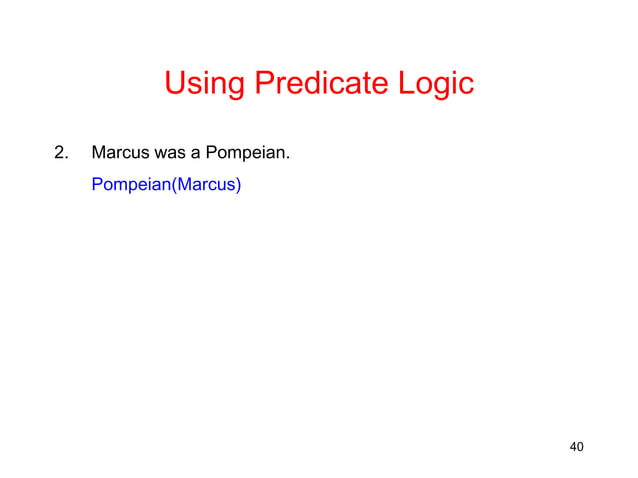 Knowledge representation and Predicate logic | PPTX | Programming ...