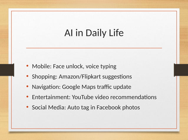 Artificial intelligence in future and daily life | PPTX