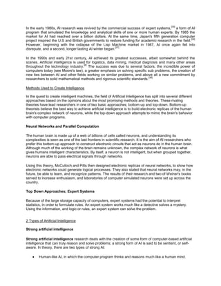 Artificial intelligence research