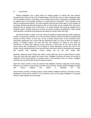 Artificial intelligence research