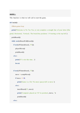 Artificial intelligence - python | DOCX | Programming Languages | Computing