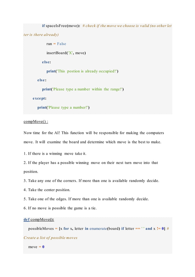 Artificial intelligence - python | DOCX | Programming Languages | Computing