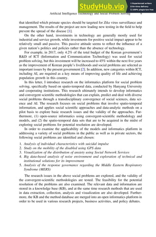 Artificial Intelligence Technology And Social Problem Solving | PDF