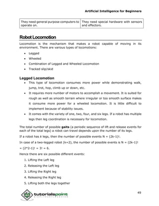 Artificial intelligence tutorial | PDF